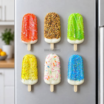 6 Pcs Multidesign Ice-Cream Fridge Magnet Set GA2082