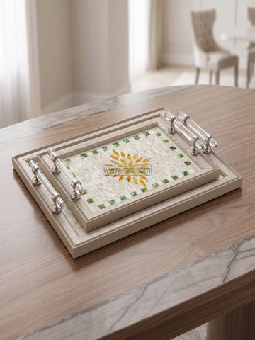 3 Pcs Exclusive Acrylic Serving Tray Set GA2043
