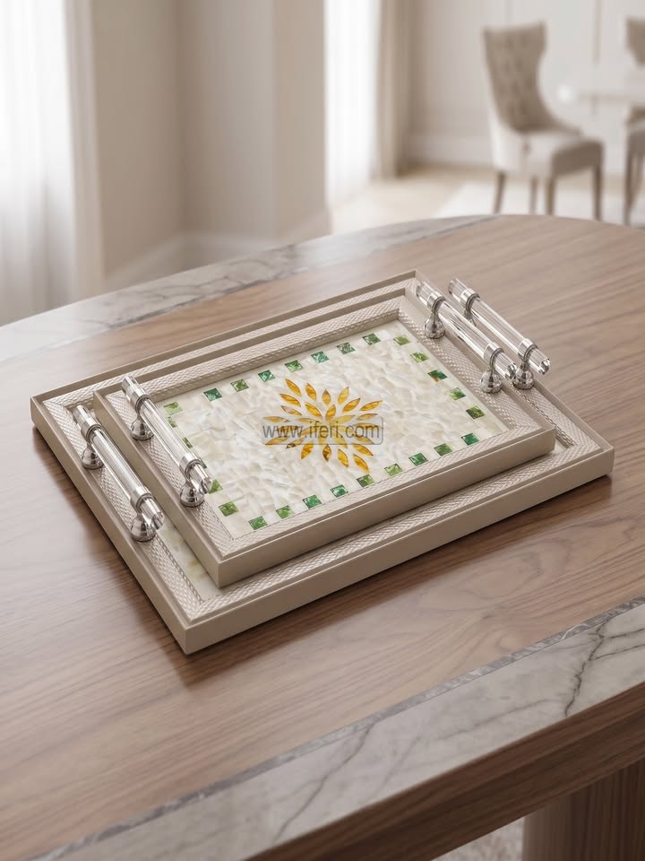 3 Pcs Exclusive Acrylic Serving Tray Set GA2043