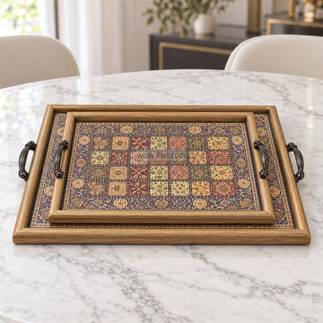 2 Pcs Exclusive Serving Tray Set GA2056