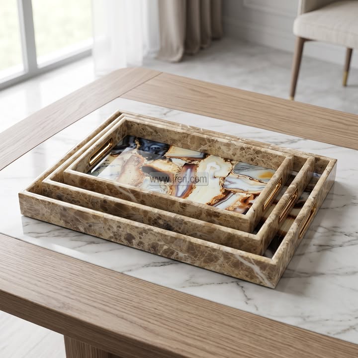 3 Pcs Exclusive Serving Tray Set GA2040