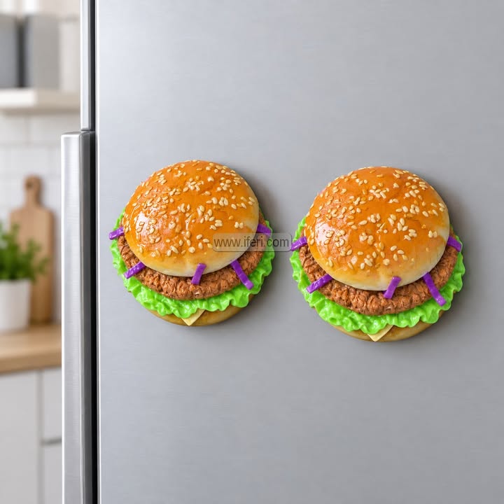 2 Pcs Burger Fridge Magnet Set GA2073