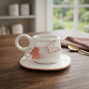 Single Piece Ceramic Tea & Coffee Cup with Saucer Set OMR2400