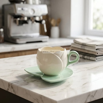 Single Piece Ceramic Tea & Coffee Cup with Saucer Set OMR2380