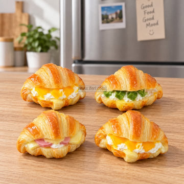 4 Pcs Multidesign Croissant Fridge Magnet Set GA2074