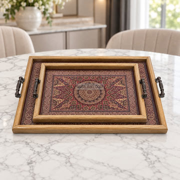 2 Pcs Exclusive Serving Tray Set GA2058