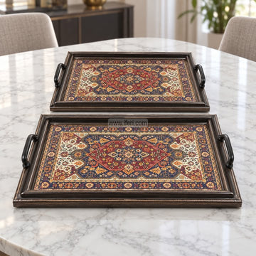 2 Pcs Exclusive Serving Tray Set GA2061