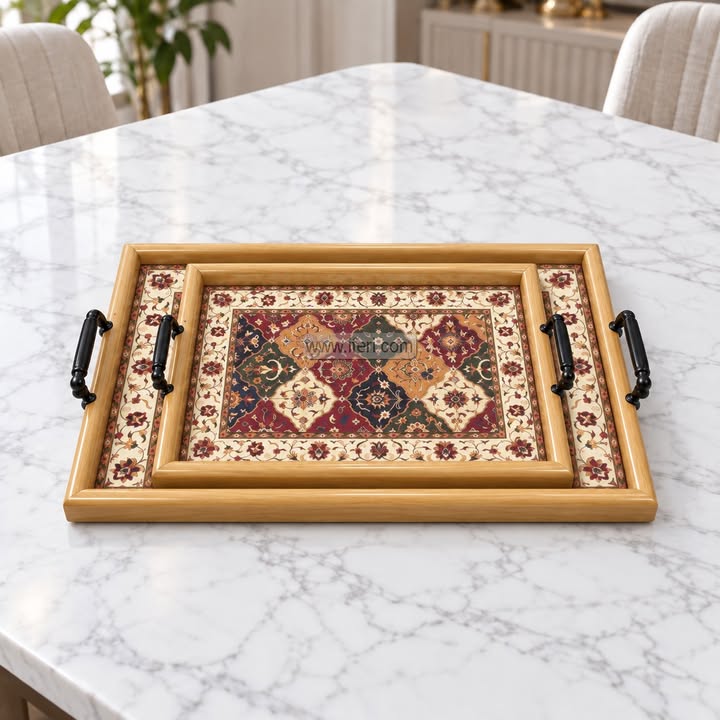 2 Pcs Exclusive Serving Tray Set GA2052