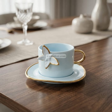 Single Piece Ceramic Tea & Coffee Cup with Saucer Set OMR2301