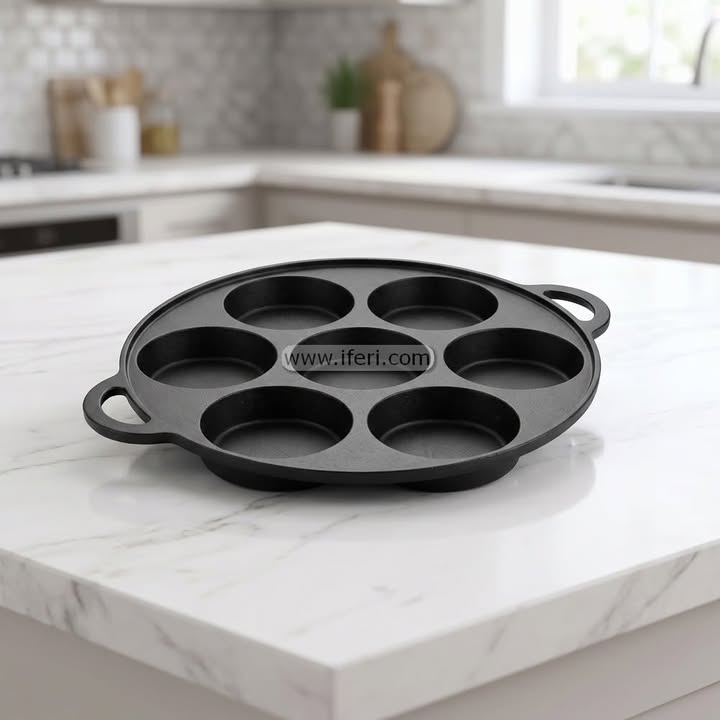 26cm Cast Iron Pitha Ful / Pitha Mold ALM6551