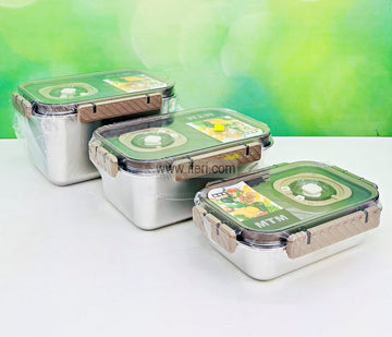 3 Pcs Stainless Steel Food Container TG10818