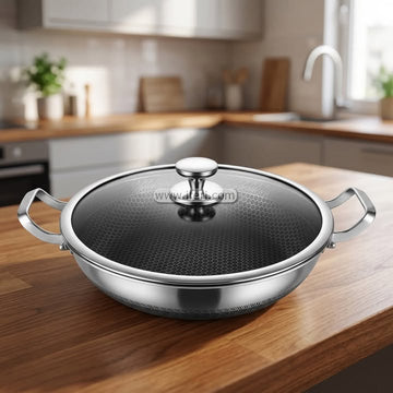 24cm Life-Chef Stainless Steel Non-Stick Multipan Cookware with Lid CK4054