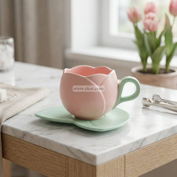 Single Piece Ceramic Tea & Coffee Cup with Saucer Set OMR2379