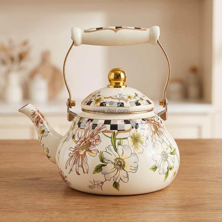 2.5 Liter Enamel Tea Pot, Tea Kettle CK4089