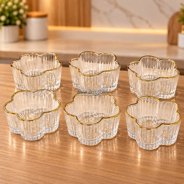 6 Pcs Glass Firni, Dessert Serving Bowl Set CK4085