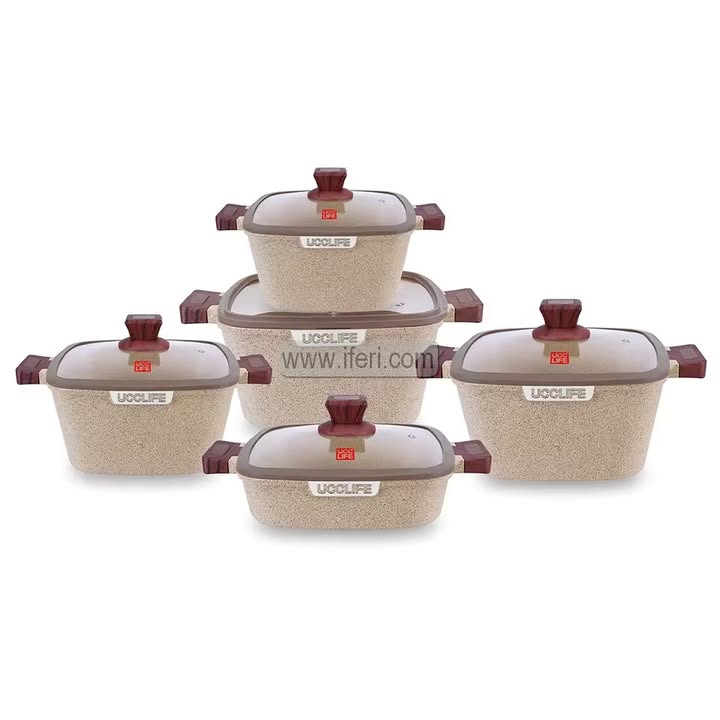 5 Pcs UCC Life Non-Stick Cookware Set CK4099