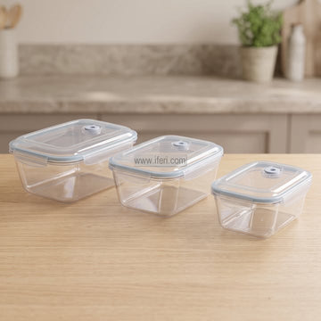 3 Pcs High-Quality Plastic Food Container Set MT761