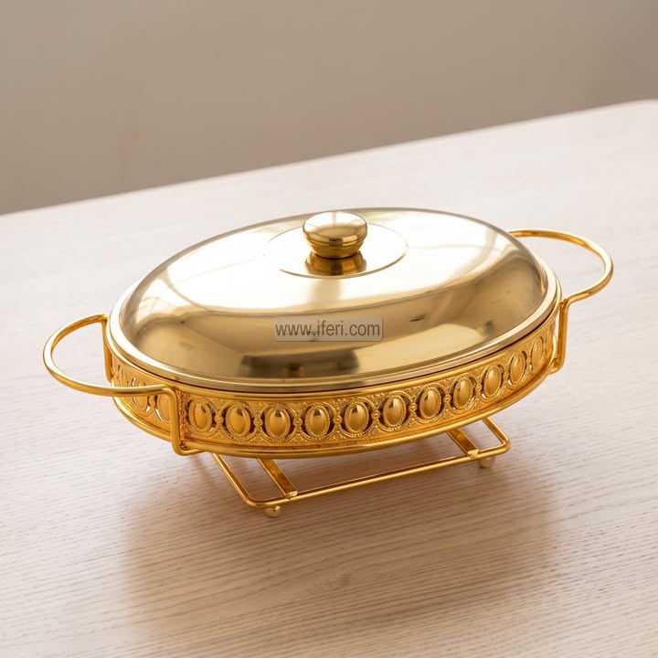 2.5 Liter Silver Chafing Dish with Food warmer RY37001