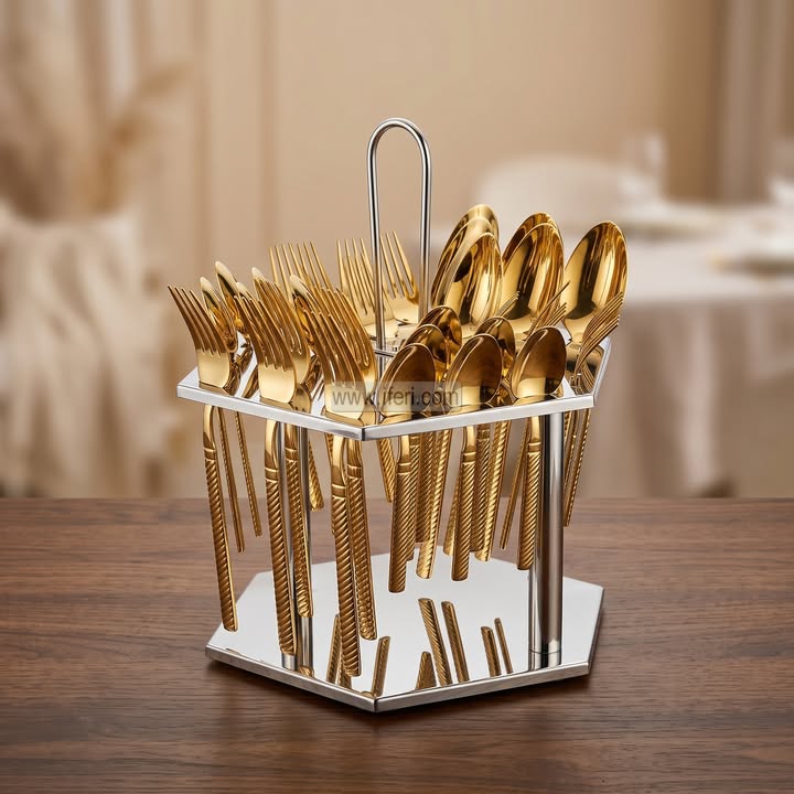 36 Pcs Stainless Steel Cutlery Set with Stand CK4098