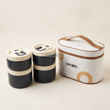 4 Pcs Airtight Lunch Box, Tiffin Carrier with Insulated Carrying Bag MT765