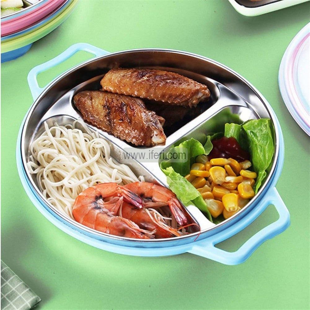 3 Part Stainless Steel Airtight Spice Box, Food Box, Container TG10828