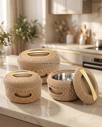 3 Pcs Jaypee BASKEROLE Exclusive Food Storage Hotpot / Thermoware Casserole Set ALM6579