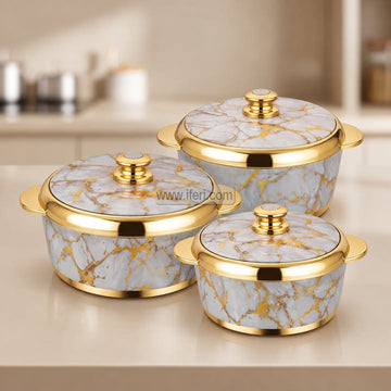 3 Pcs Jaypee GOLDMATE Exclusive Food Storage Hotpot / Thermoware Casserole Set ALM6572