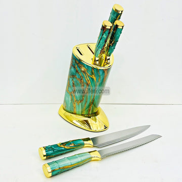 5 Pcs Kitchen Knife Set with Holder TG10838