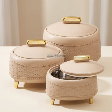 3 Pcs Jaypee KINGSTON Exclusive Food Storage Hotpot / Thermoware Casserole Set ALM6592