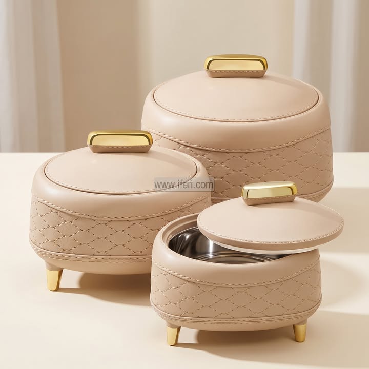 3 Pcs Jaypee KINGSTON Exclusive Food Storage Hotpot / Thermoware Casserole Set ALM6592