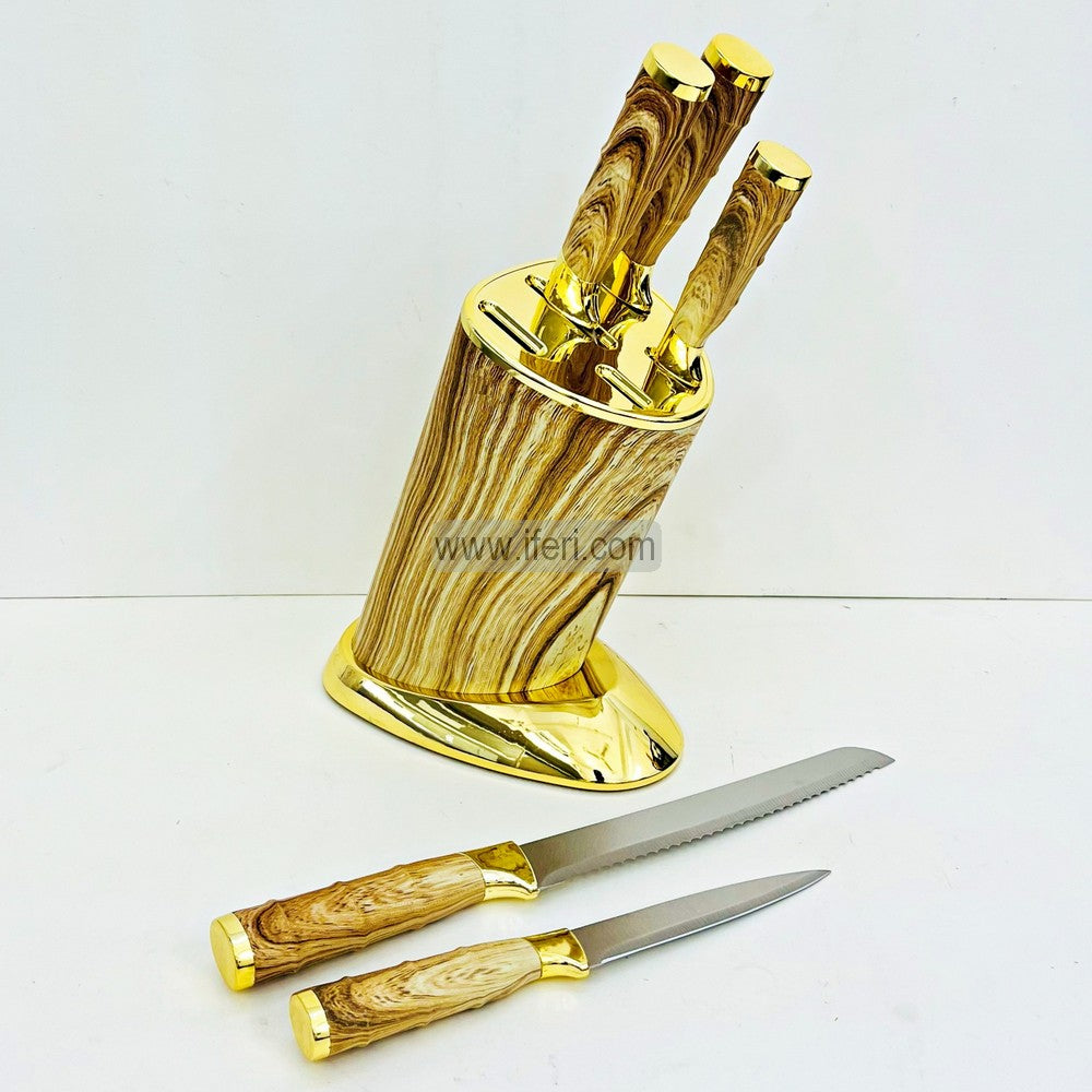 5 Pcs Kitchen Knife Set with Holder TG10839