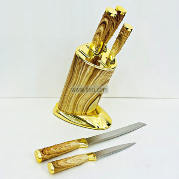 5 Pcs Kitchen Knife Set with Holder TG10839