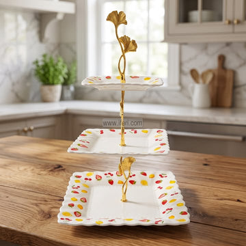 3 Tier Ceramic Cake, Dessert, Appetizer Serving Platter / Stand RY37045