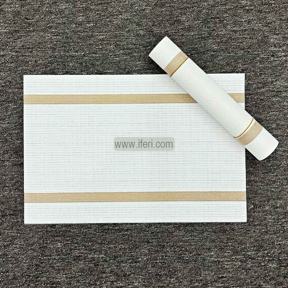 7 Pcs Washable PVC Runner & Placemats Set TG10843
