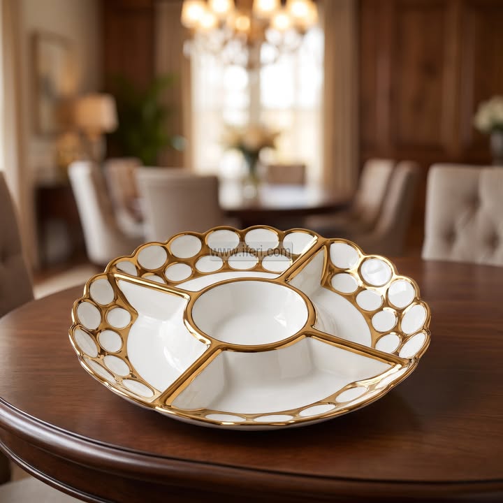 5 Part Ceramic Appetizer, Condiment, Dry Fruit Serving Dish EB21701