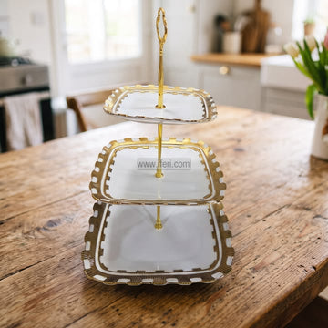 3 Tier Ceramic Cake, Dessert, Appetizer Serving Platter / Stand EB21704