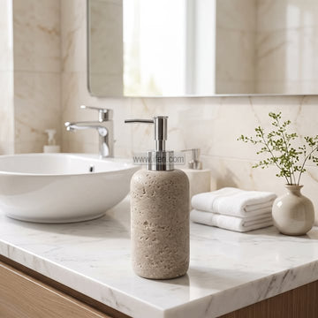 1 Pcs Fiber Bathroom Soap Dispenser Set RY37078