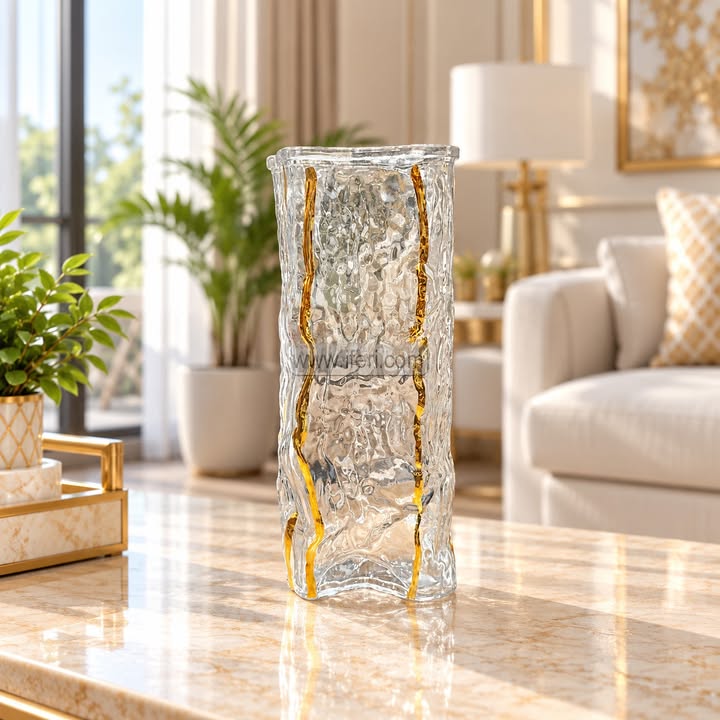 10.5 Inch Exclusive Glass Decorative Flower Vase RY37069