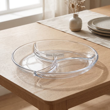 3 Part Glass Appetizer, Condiment, Dry Fruit Serving Dish RY37023