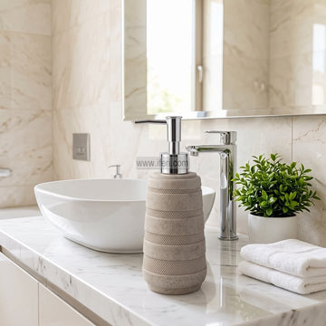 1 Pcs Fiber Bathroom Soap Dispenser Set RY37079