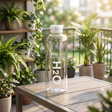 9.5 Inch Glass Juice Bottle BS231