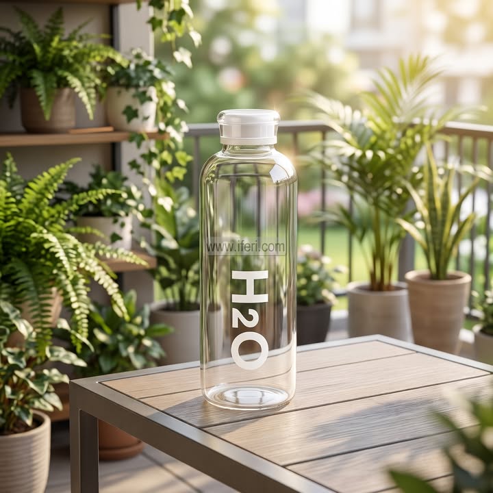 9.5 Inch Glass Juice Bottle BS231