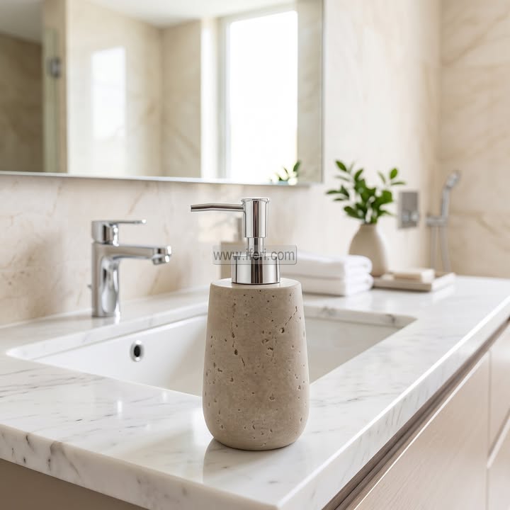 1 Pcs Fiber Bathroom Soap Dispenser Set RY37080