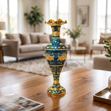 10 Inch Metal Decorative Surai Vase RY37053
