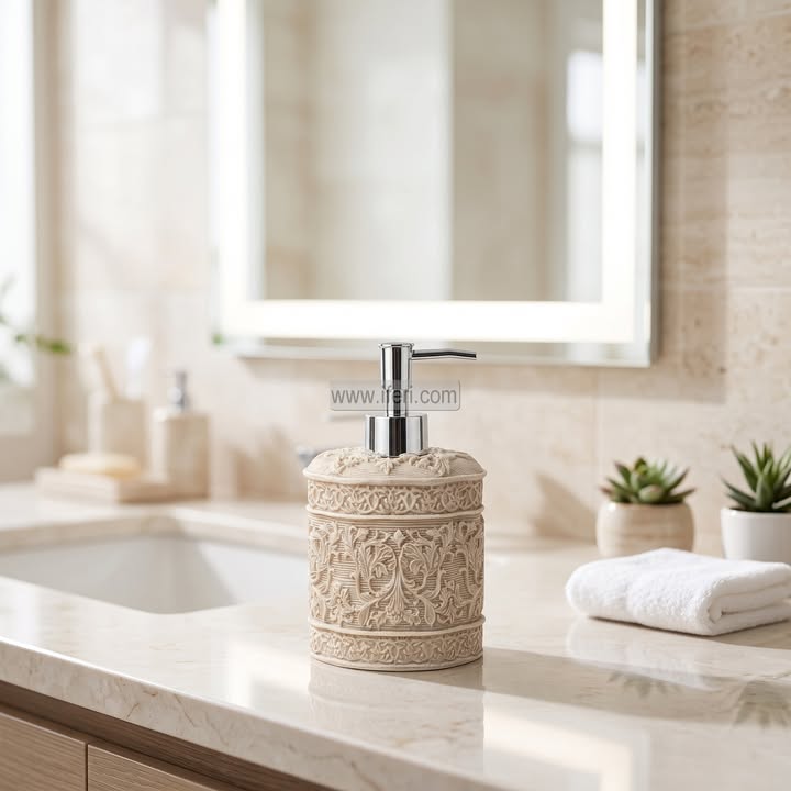 1 Pcs Fiber Bathroom Soap Dispenser Set RY37055