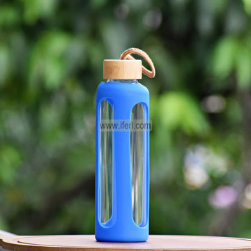 9.2 Inch Glass Water Bottle with Silicone Cover TG10855
