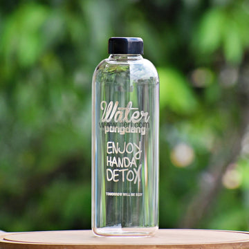 9.5 Inch Glass Water Bottle TG10859