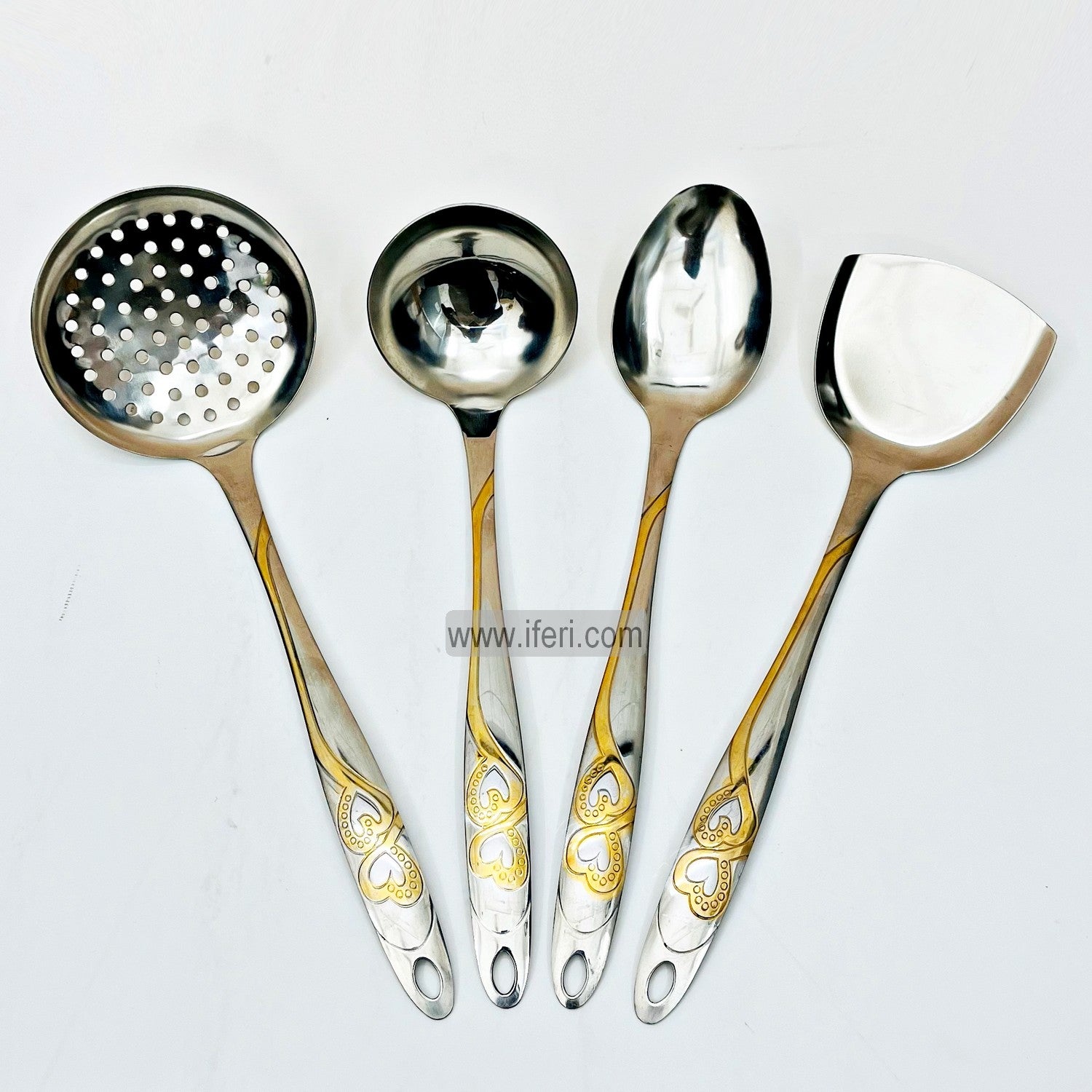 4 pcs Stainless Steel Cooking Spoon Set TB96865