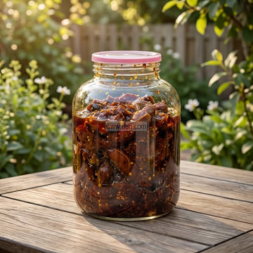 9.5 Inch Premium Quality Airtight Glass Cookie Jar / Pickle Jar BS201