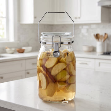 3 Liter Premium Quality Airtight Glass Cookie Jar / Pickle Jar BS200